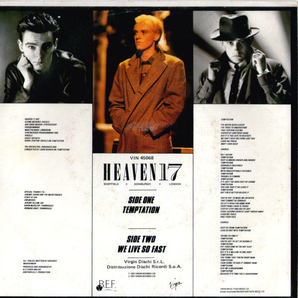 Heaven 17 - Temptation | Virgin (VIN 45068) - 2