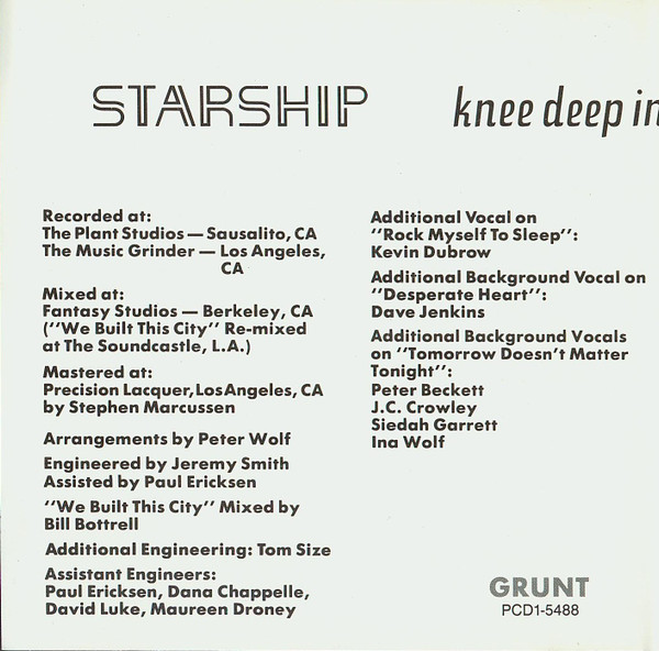 Starship - Knee Deep In The Hoopla | RCA (PCD1-5488) - 4