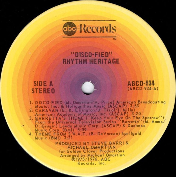 Rhythm Heritage - Disco-Fied | ABC Records (ABCD-934) - 3