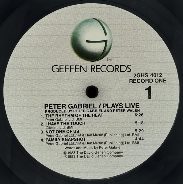 Peter Gabriel - Plays Live | Geffen Records (2GHS 4012 F) - 3 Peter Gabriel - Plays Live | Geffen Records (2GHS 4012 F) - 3