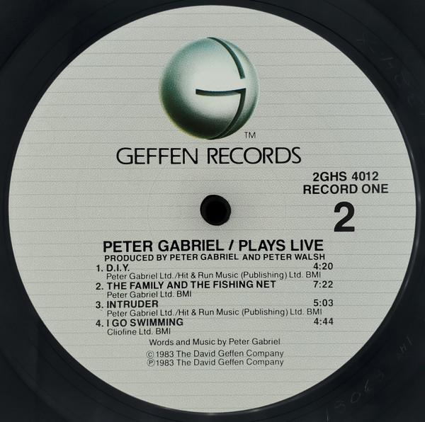 Peter Gabriel - Plays Live | Geffen Records (2GHS 4012 F) - 4 Peter Gabriel - Plays Live | Geffen Records (2GHS 4012 F) - 4