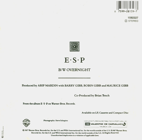 Bee Gees - E·S·P | Warner Bros. Records (1592327) - 2