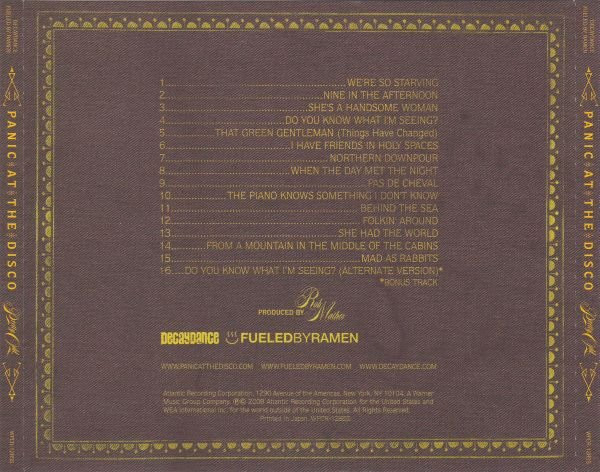 Panic! At The Disco - Pretty. Odd. | Decaydance (WPCR-12855) - 3