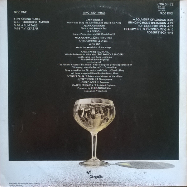 Procol Harum - Grand Hotel | Chrysalis (6307 511) - 3 Procol Harum - Grand Hotel | Chrysalis (6307 511) - 3