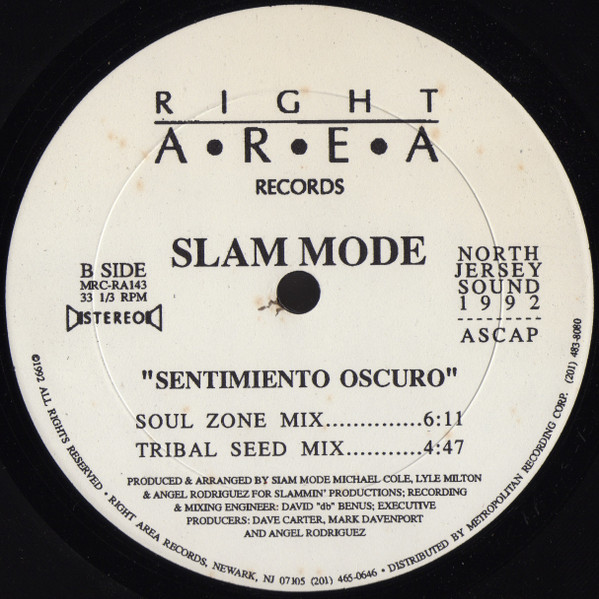 Slam Mode - Sentimiento Oscuro | Right Area Records (MRC-RA143) - 2
