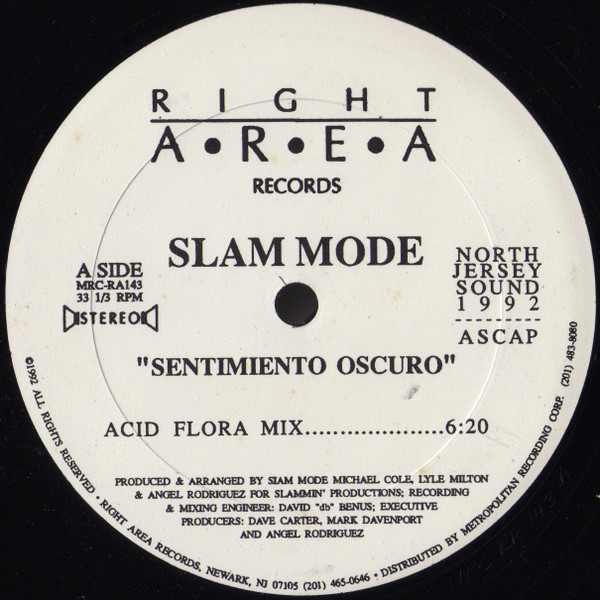 Slam Mode - Sentimiento Oscuro | Right Area Records (MRC-RA143)