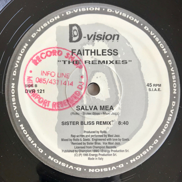 Faithless - Salva Mea (The Remixes) | D:vision Records (DVR 121) - 4 Faithless - Salva Mea (The Remixes) | D:vision Records (DVR 121) - 4