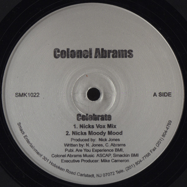 Colonel Abrams - Celebrate | Smack (SMK1022) - main