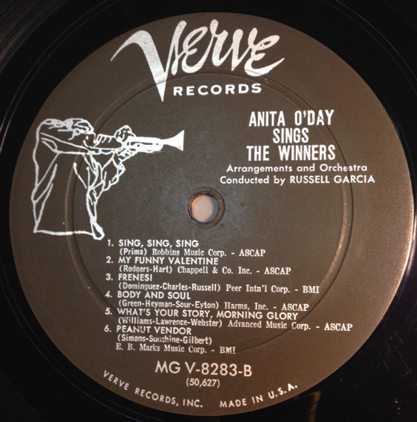 Anita O'Day - Anita O'Day Sings The Winners | Verve Records (MG V-8283) - 3 Anita O'Day - Anita O'Day Sings The Winners | Verve Records (MG V-8283) - 3