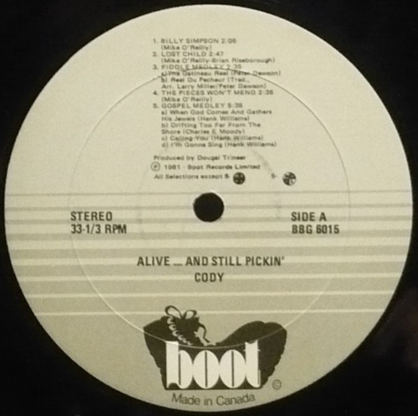 Cody - Alive...And Still Pickin' | Boot Records (BBG 6015) - 3