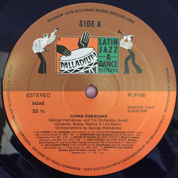 George Hernandez And His Orchestra - Cuban Fireworks | Palladium Latin Jazz & Dance Records (PLP-150) - 3