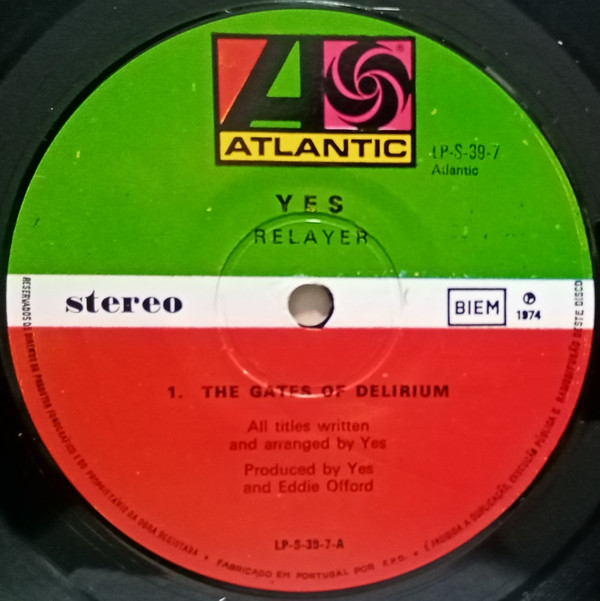 Yes - Relayer | Atlantic (LP-S-39-7) - main