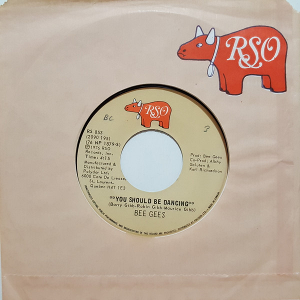 Bee Gees - You Should Be Dancing (7") [Vinyl] | RSO (RS 853) - 3