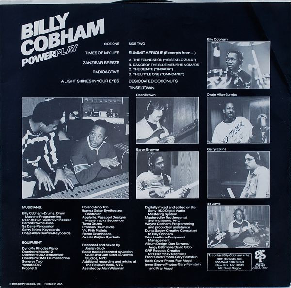 Billy Cobham - Powerplay | GRP (GRP-A-1027) - 4 Billy Cobham - Powerplay | GRP (GRP-A-1027) - 4