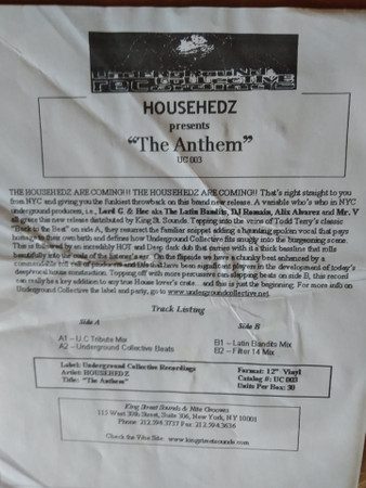 Househedz - The Anthem | Underground Collective Recordings (UC-003) - 3