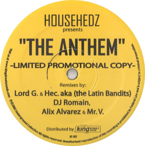 Househedz - The Anthem | Underground Collective Recordings (UC-003) - main