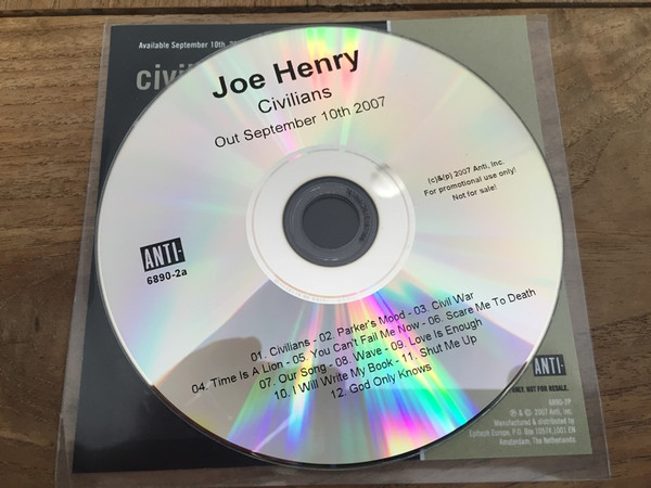 Joe Henry - Civilians | Anti- (6890-2a) - 3