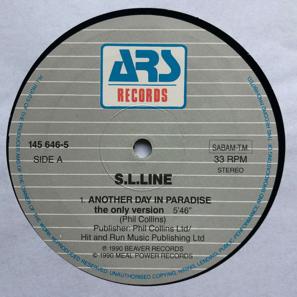 S.L. Line - Another Day In Paradise | ARS Records (145 646-5) - 3