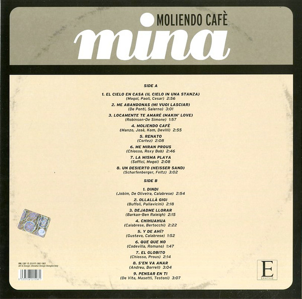 Mina - Moliendo Cafè | Vinyl Ermitage (VNL 1301) - 2