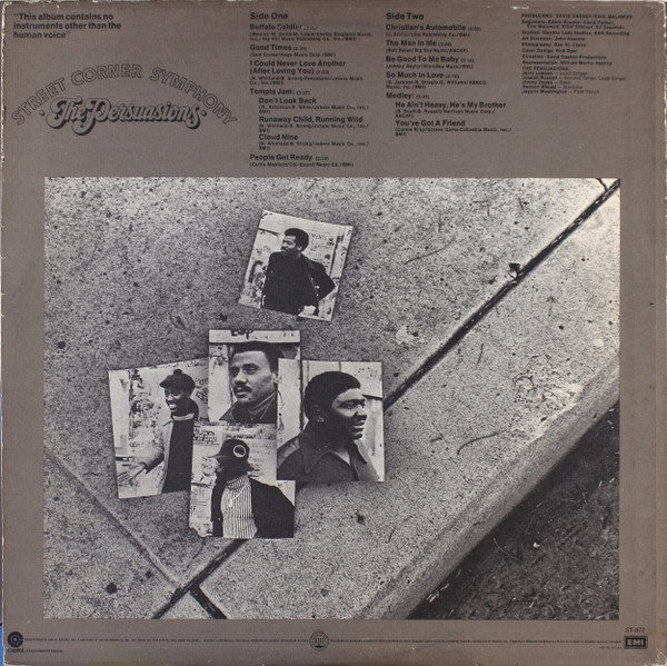 The Persuasions - Street Corner Symphony | Capitol Records (ST-872) - 2 The Persuasions - Street Corner Symphony | Capitol Records (ST-872) - 2