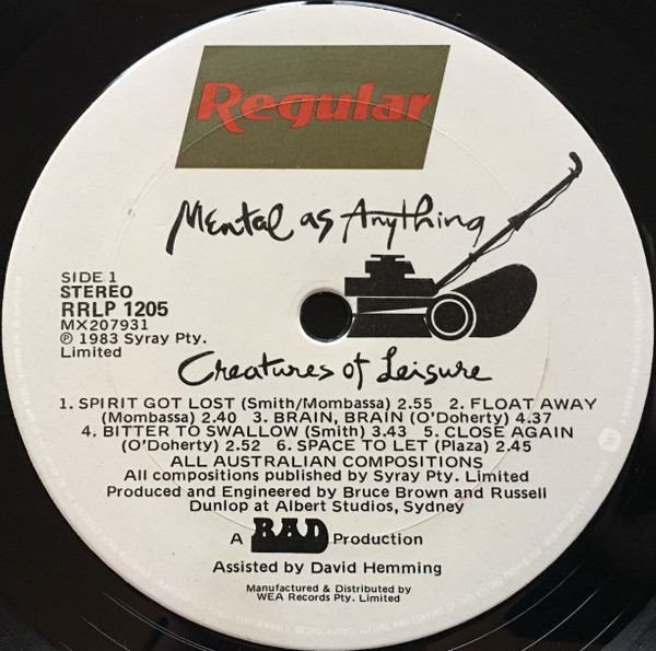 Mental As Anything - Creatures Of Leisure | Regular Records (RRLP1205) - 3 Mental As Anything - Creatures Of Leisure | Regular Records (RRLP1205) - 3