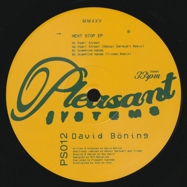 David Böning - Next Stop EP | Pleasant Systems (PS012) - main
