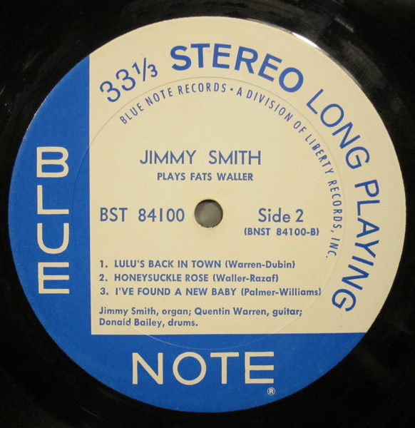 Jimmy Smith - Plays Fats Waller | Blue Note (BST 84100) - 4