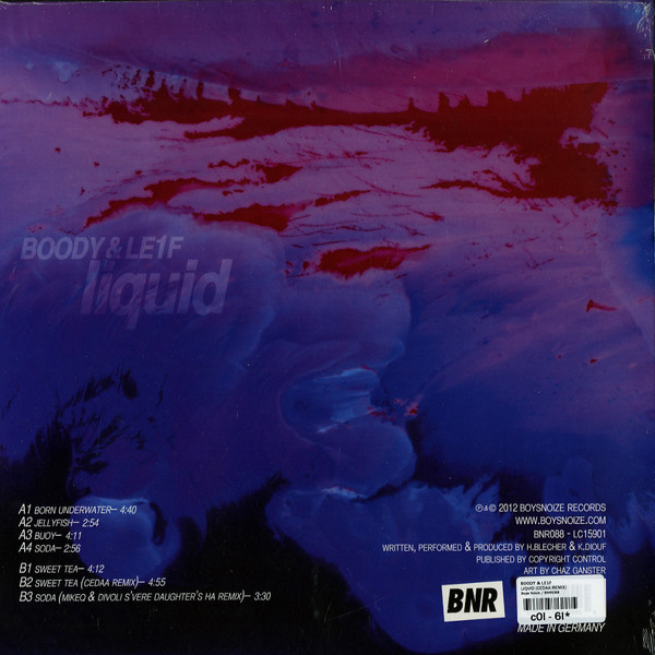 Boody B & Le1f - Liquid | Boysnoize Records (BNR088) - 2