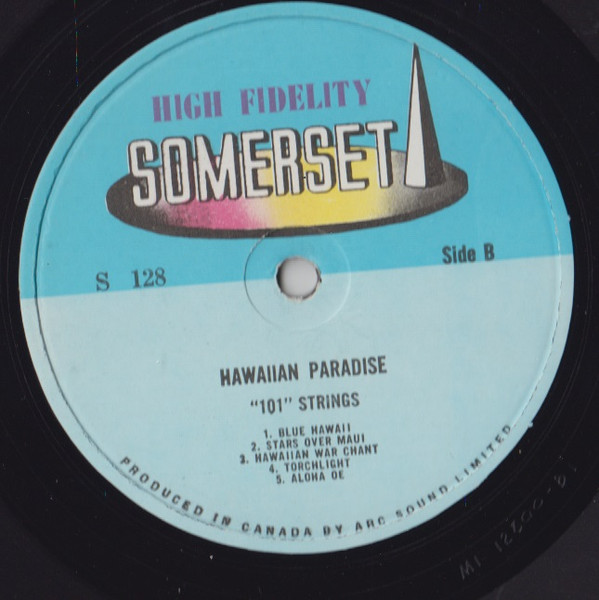 101 Strings - In A Hawaiian Paradise [Vinyl] | Somerset (S 128) - 4