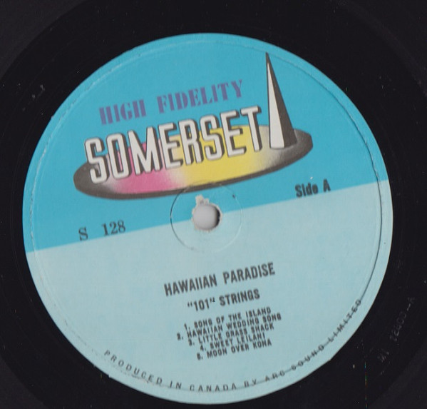 101 Strings - In A Hawaiian Paradise [Vinyl] | Somerset (S 128) - 3