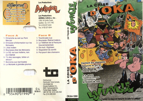 La Jungle - La Crise D'Oka [Cassette] | Trans-Canada (OKA4-1990) - 2