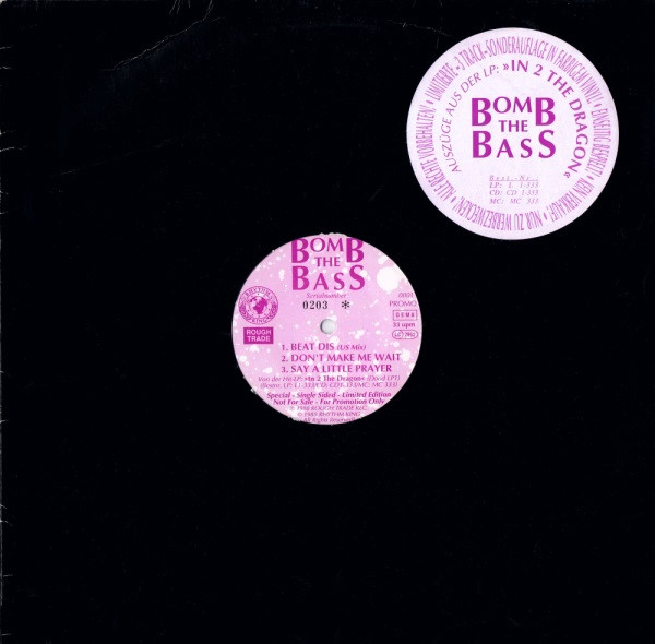 Bomb The Bass - Beat Dis | Rhythm King (PROMO 1)