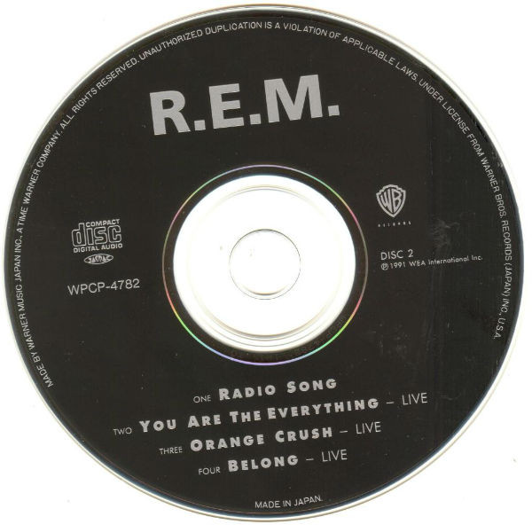 R.E.M. - Singles Collection (Collectors' Edition) CD | Warner Bros. Records (WPCP-4781~4) - 4