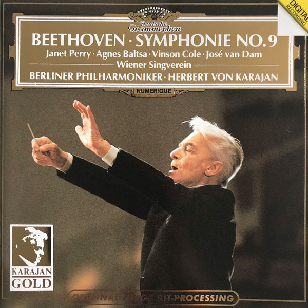 Ludwig van Beethoven , Janet Perry , Agnes Baltsa , Vinson Cole , José van Dam , Wiener Singverein , Berliner Philharmoniker , Herbert von Karajan - Symphonie No. 9 | Deutsche Grammophon (439 006-2) - main