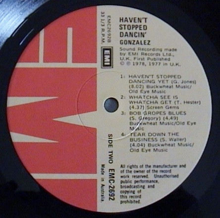 Gonzalez - Haven't Stopped Dancin' | EMI (EMC.2692) - 4