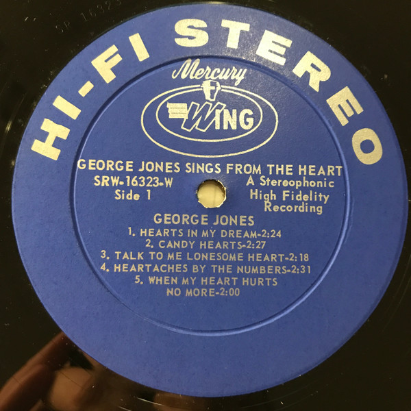 George Jones - George Jones Sings From The Heart | Mercury Wing (SRW 16323) - 3 George Jones - George Jones Sings From The Heart | Mercury Wing (SRW 16323) - 3