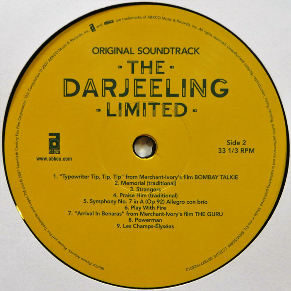 The Darjeeling Limited (Original Soundtrack)