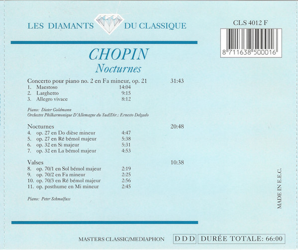 Frédéric Chopin - Nocturnes | Masters Classic (CLS 4012 F) - 2
