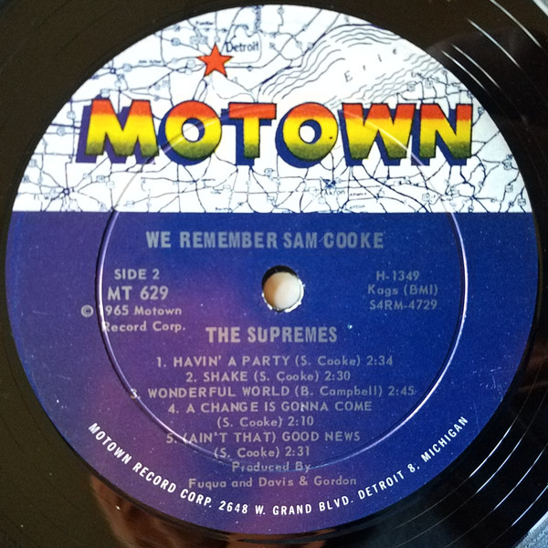The Supremes - We Remember Sam Cooke | Motown (MT-629) - 4