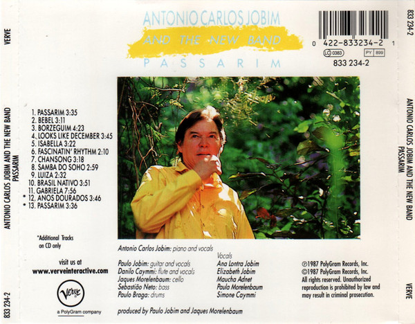 Antonio Carlos Jobim - Passarim | Verve Records (833 234-2) - 4