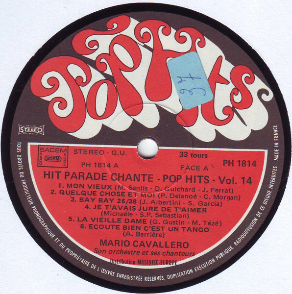 Mario Cavallero Et Son Orchestre - Hit Parade Chante Pop Hits Vol 14 | Pop Hits (PH 1814) - 3 Mario Cavallero Et Son Orchestre - Hit Parade Chante Pop Hits Vol 14 | Pop Hits (PH 1814) - 3