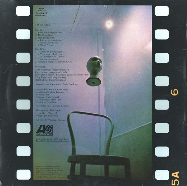 Yes - The Yes Album | Atlantic (40 106) - 2 Yes - The Yes Album | Atlantic (40 106) - 2