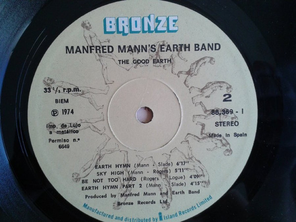 Manfred Mann's Earth Band - The Good Earth - Vinilo | Bronze (88369-I) - 4 Manfred Mann's Earth Band - The Good Earth - Vinilo | Bronze (88369-I) - 4