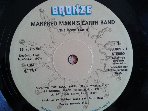 Manfred Mann's Earth Band - The Good Earth - Vinilo | Bronze (88369-I) - 3 Manfred Mann's Earth Band - The Good Earth - Vinilo | Bronze (88369-I) - 3