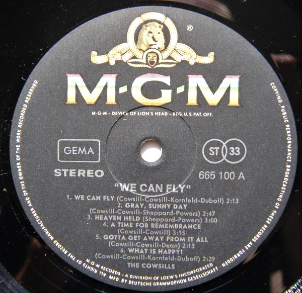 The Cowsills - We Can Fly | MGM Records (665 100) - 3