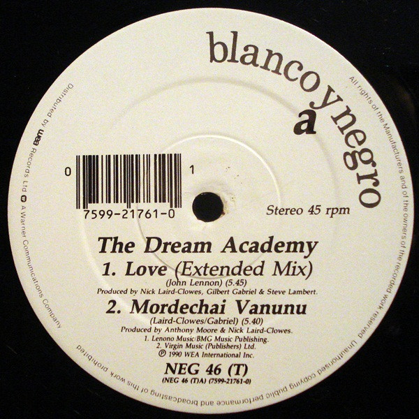 The Dream Academy - Love | Blanco Y Negro (NEG 46T) - 3 The Dream Academy - Love | Blanco Y Negro (NEG 46T) - 3