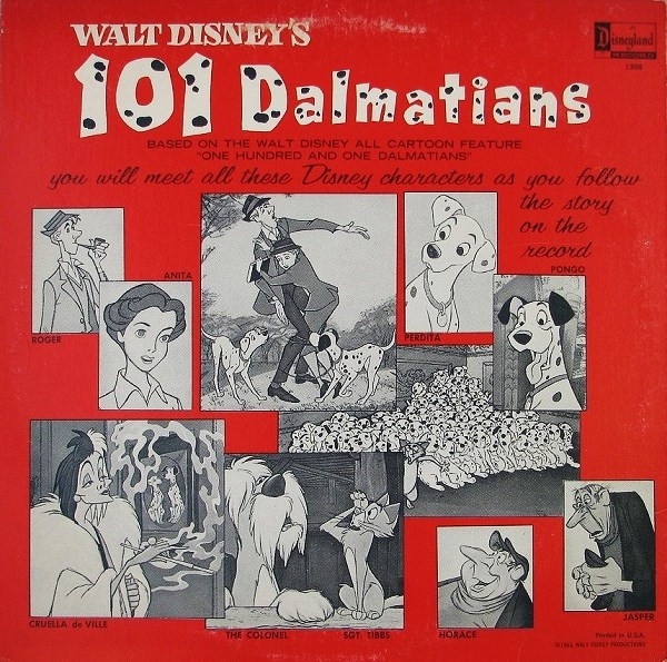 Unknown Artist - 101 Dalmatians In Story And Song | Disneyland (1308) - 2