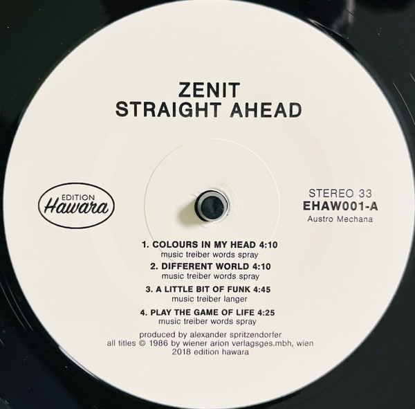 Zenit - Straight Ahead | Edition Hawara (EHAW001) - 2 Zenit - Straight Ahead | Edition Hawara (EHAW001) - 2
