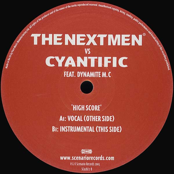 The Nextmen vs Cyantific Feat. Dynamite MC - High Score | Scenario Records (SC028) - main The Nextmen vs Cyantific Feat. Dynamite MC - High Score | Scenario Records (SC028) - main