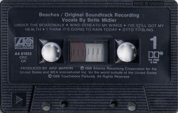 Bette Midler - Beaches - Original Soundtrack Recording | Atlantic (A4 81933) - 3